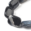 Natural Black Agate Beads Strands G-K392-B02-13x18mm-3