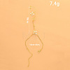 Alloy Crystal Rhinestone Han Chain Finger Ring Bracelets for Women WGE7661-01-2