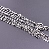 1.5mm Unisex 304 Stainless Steel Satellite Chains Necklaces GC8699-1-1