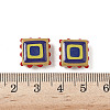 Baking Paint Glass Enamel Beads LAMP-S079-14-5