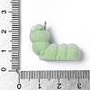Flocky Opaque Resin Pendants RESI-G105-04E-3