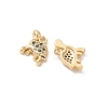 Brass Micro Pave Cubic Zirconia Charms KK-C099-01G-G-2