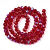 Electroplate Glass Beads Strands LS-EGLA-A034-T8mm-L20-2