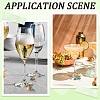 8Pcs Brass Wine Glass Charm Rings AJEW-SC00080-6
