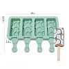 Food Grade DIY Rectangle Ice-cream Silicone Molds DIY-D062-08A-6