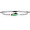 Palestine Map 304 Stainless Steel Enamel Link Bracelets FS-WGEA228-05-1