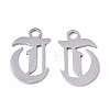 Tarnish Resistant 201 Stainless Steel Pendants STAS-N091-40T-2
