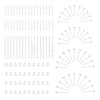 284Pcs 7 Styles  Silicone & Plastic Earring Post Sleeves & Ear Nuts FIND-NB0004-60-1