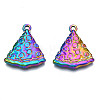 Rack Plating Rainbow Color Alloy Pendants PALLOY-S180-309-2