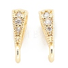 Brass Micro Pave Clear Cubic Zirconia Pendants X-ZIRC-O042-01G-2