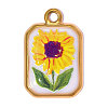 Printed 304 Stainless Steel with Enamel Pendants SA-OY002-80G-1