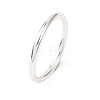 990 Sterling Silver Finger Rings RJEW-Z128-01S-02-4