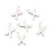Non-Tarnish 201 Stainless Steel Charms STAS-C021-06P-X-1