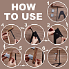 Aluminum Alloy Headset Display Riser Stands with Wood Support ODIS-WH0007-85-4