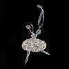 Christmas Transparent Acrylic Ballet Big Pendant Decorations LS-HJEW-F017-04-1