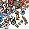 26Pcs 26 Styles Circus Theme Printed Acrylic Pendants OACR-CJ0001-27-4