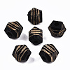 Painted Natural Wood Beads WOOD-T021-52A-M-2