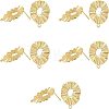 Unicraftale Eco-Friendly Brass Stud Earring Findings KK-UN0001-05G-NR-1