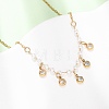 304 Stainless Steel Crystal Rhinestone Pendant Necklaces for Women NJEW-F378-01G-03-1