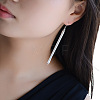 Brass Tassel Dangle Earrings FS-WG3DBF1-01-4