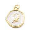 Ocean Theme Brass Enamel Pendants KK-Q029-01E-G-1