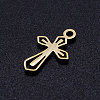 201 Stainless Steel Tiny Cross Charms STAS-Q201-JN308-2-2