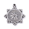 304 Stainless Steel Pendant Rhinestone Cabochons STAS-P288-15P-1