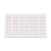 Brass & Natural Pearl Stud Earrings PEAR-N020-WX10-4