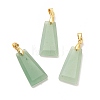 Natural Green Aventurine Pendants G-C045-01G-G-1