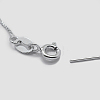 Rhodium Plated 925 Sterling Silver Box Chain Necklaces STER-F039-40cm-05P-2