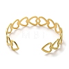 Golden 304 Stainless Steel Cuff Bangle for Women BJEW-C050-02A-G-3