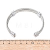 Tarnish Resistant Trendy Men's Torque Bangles BJEW-L111-02-5