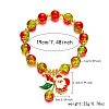 Christmas Alloy Enamel Charm Bracelets FS-WGDAB1C-01-2