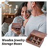 Wooden Jewelry Storage Boxes CON-WH0088-16-3