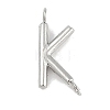 304 Stainless Steel Letter Connector Charms LS-STAS-M108-01P-11-1