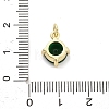 Brass Glass Pendants KK-H527-14G-02-3