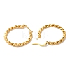 Ion Plating(IP) 304 Stainless Steel Hoop Earrings for Women EJEW-Z066-03G-2