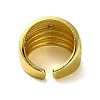 Brass with Cubic Zirconia Rings RJEW-B057-01G-03-3