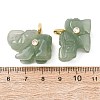 Natural Green Aventurine Carved Pendants G-H357-01G-09-3