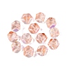 Electroplate Transparent Glass Beads EGLA-Q140-01-A04-1