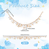 2Pcs Bohemian Starfish Alloy & Natural Shell Tassel Bag Decorative Chains AJEW-BBC0001-13-2