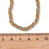 4MM 304 Stainless Steel Rope Chain Necklaces NJEW-Z095-01GP-01-4