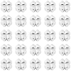 30Pcs Alloy Beads FIND-BBC0005-16B-S-1