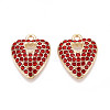Alloy Rhinestone Pendants FIND-N008-12KCG-02-1