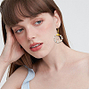 20Pcs 2 Colors Brass Clear Cubic Zirconia Charms FIND-BBC0002-16-5