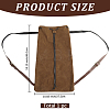 Flocking Fibre Drawstring Backpacks with PU Leather Straps and Alloy Clasps ABAG-WH20019-02A-2
