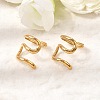 304 Stainless Steel Cuff Earrings EJEW-L313-01G-2