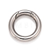 Non-Tarnish 304 Stainless Steel Spring Gate Rings X-STAS-M296-01P-A-1