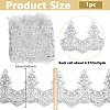 5Yards Polyester Flower Lace Ribbon OCOR-NB0002-88-2