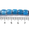 Handmade Lampwork Chevron Beads Strands X-LAMP-K041-01B-07-5